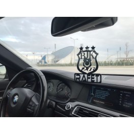 Beşiktaşlı Dikiz Ayna Süsü (Çift Renklidir)